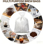 50 Pcs 20x20 Drawstring Cold Brew Coffee Filter Bags, Commercial - Image 2
