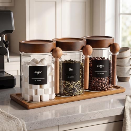 3 Pcs Coffee and Sugar Container Set, 24 oz by Ferrochef