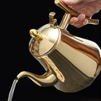 Tea Pot 1.5L Household Large Capacity Stainless Steel Teapot with Filter Home Kitchen Kettle Cool Kettle Gold/Silver Teapot for Infuser (Color : B, Size : 1.5L) - Image 3