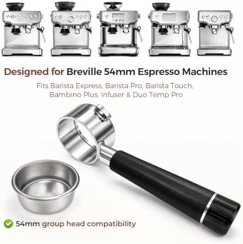 54mm Bottomless Portafilter - Compatible Breville Barista Express - Image 3