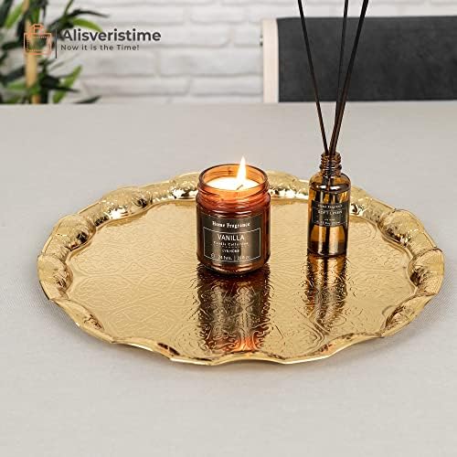 Alisveristime Lale Turkish Coffee Set with 6 Cups and Tray (Gold) - Image 5