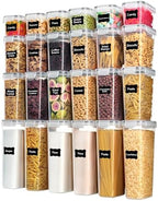 Vtopmart Airtight Food Storage Containers with Lids, 24 pcs, Gray by Vtopmart