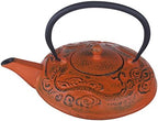 M.V. Trading T7041OR Cast Iron Teapot Felicity, 40-Ounce, Orange Dragon - Image 2