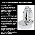 E61 Automatic Coffee Pressure Gauge, Brewing Head Pressure Gauge Modification with Thermometer, 58mm Coffee Machine Pressure Monitoring Tool for Standard Espresso Machines - Image 3