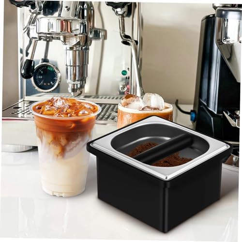 STOBAZA Stainless Steel Coffee Knock Box, Espresso Grounds Container Bucket - Image 4