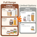 ComSaf Airtight Food Storage Containers with Lids 7size 11Pack, Stackable - Image 4