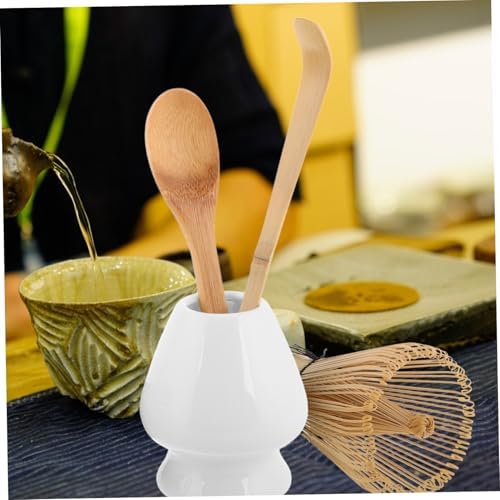 Cabilock 4-Piece Matcha Preparation Set Bamboo Whisk Matcha Tea Scoop Whisk Stand and Brush for Authentic Japanese Tea Ceremony - Image 7