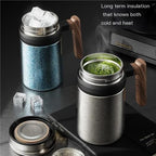 Ti Office Insulated Cup, Handle Tea Infuser 500ml Business Gift - Image 3