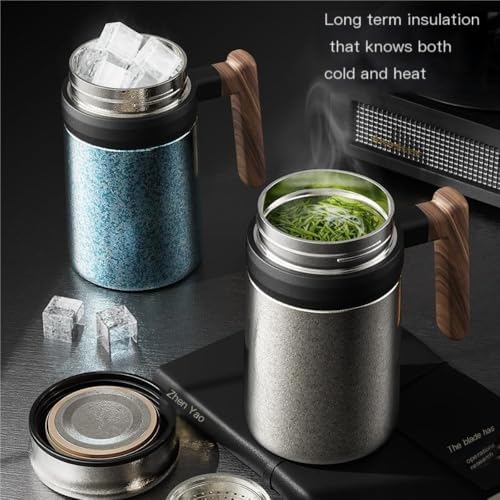 Ti Office Insulated Cup, Handle Tea Infuser 500ml Business Gift - Image 3