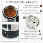 Moss & Stone 10 Cup Electric Percolator Coffee Pot, Stainless Steel - Image 2