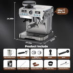 Espresso Machine with Grinder 20 Bar with 68oz Water Tank Cold Brew - Image 2