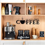 2×63OZ Stainless Steel Coffee Container with Shelf and Scoop for Coffee Bar - Image 6