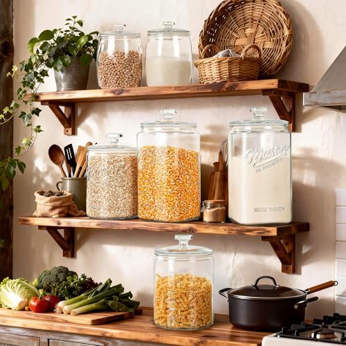 Ritayedet 1.5 Gallon Glass Cookie Jar with Airtight Lid, Large Glass Jar - Image 3