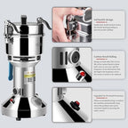 Grain Mill 550g,flour mill,Grain mill grinder Stainless Steel Flour Wheat Seeds Corn Spices Nut & Seasonings Dry Grinder Electric Machine grinder for kitchen - Image 5