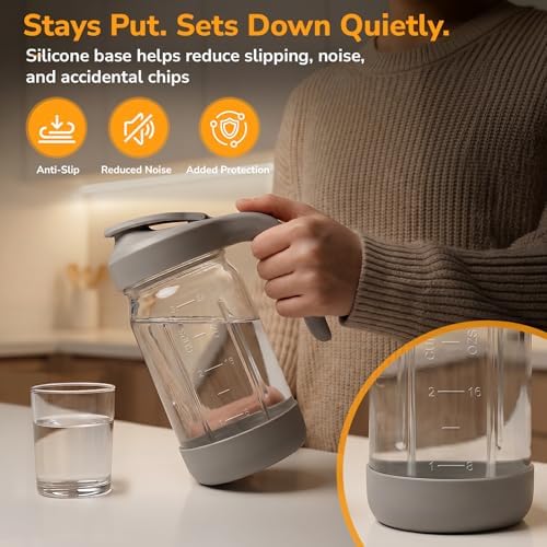 32 oz Glass Mason Jar Pitcher with 64 oz Cold Brew Coffee Maker - Image 5