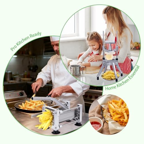 6 Wedge Slices Replacement Chopper Blade, 420j2 Stainless Steel Interchangeable Blade & Pusher Block Set for Commercial Vegetable Dicer Fruit Cutter - Image 6
