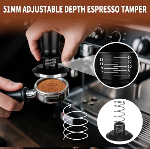 23Pcs Espresso Machine Accessories Set, 51mm Coffee Espresso Tamper Kit - Image 2