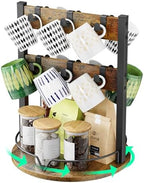 KLM Wood Coffee Mug Holder,Mug Display Organizer by KLM