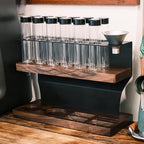 Coffee Bean Cellar Hopper,Coffee Bean Storage Display Rack,with 1-Way Exhaust Valve,Single Bottle 23-25g, for Cafe Kitchen - Image 7