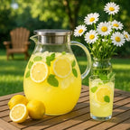 Glass Pitcher with Lid, 1 Gallon / 128oz Glass Water Jug for Hot and Cold Drinks, Iced Tea, Juice, and Beverage Carafe - Image 2