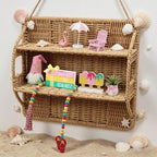 Summer Decorations for Home Indoor 8pcs Pastel Beach Tiered Tray Decor Set - Image 7