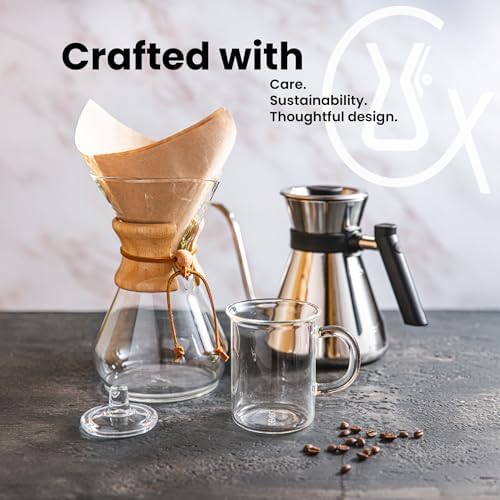 Chemex Pour-Over Glass Coffeemaker - Glass Handle Series - 8-Cup - Exclusive Packaging - Image 6
