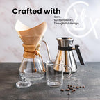 Chemex Pour-Over Glass Coffeemaker - Glass Handle Series - 8-Cup - Exclusive Packaging - Image 6