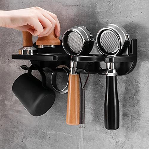 Wall Shelves Coffee Storage Rack Handle Ear Bracket Portafilter Handle Hanger Self-Adhesive Tool Coffee Portafilter Holder Espresso Tools - Image 3