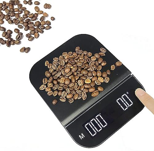 Espresso Mini Digital Coffee Scale with Timer, Digital Espresso Scale 3kg to 5kg/0.1g High Accuracy Manual Automatic for Food Kitchen Baking Weighing Coffee Bean (5kg) - Image 6