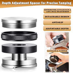 Coffee Tamper Set 24 PCS, Espresso Accessories Barista Kit,with 51mm Espresso Distributor & Tamper,wdt Tool,Frothing Pitcher,Coffee Stirrer,Tamper Mat,Espresso Tools for Espresso Coffee Machine - Image 2