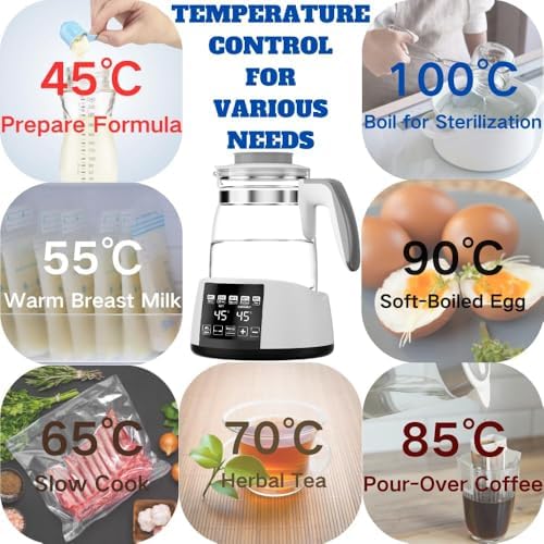 Baby Bottle Warmer,Electric Kettle Temperature Control,Water Warmer for Baby Formula - Image 6