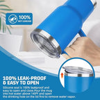 20 oz Tumbler with Handle Stainless Steel Insulated Mug with Lid and Straw - Image 5