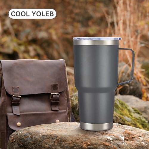 30 oz Stainless Steel Tumblers Bulk with Handle and Lid, 8 Pack - Image 6