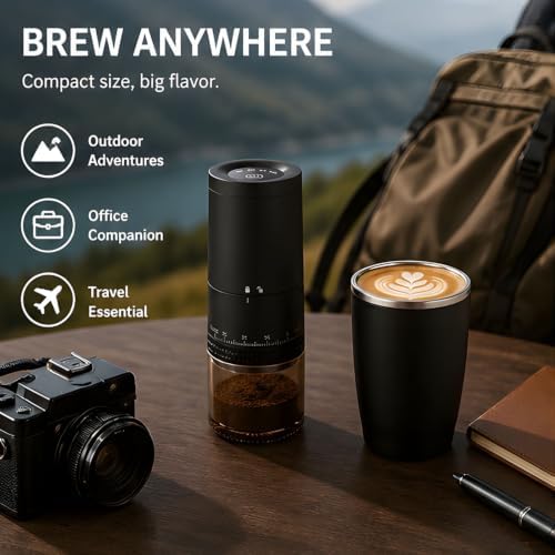 Portable Electric Burr Coffee Grinder - Image 2