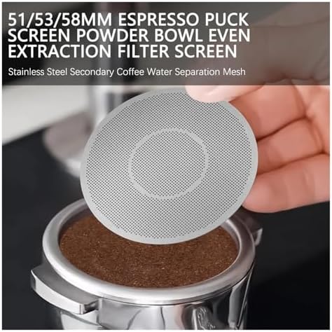 51/53/58mm Reusable Puck ScreenStainless Steel Screen Filter Compatible With Espresso(2PCS 51MM) - Image 3