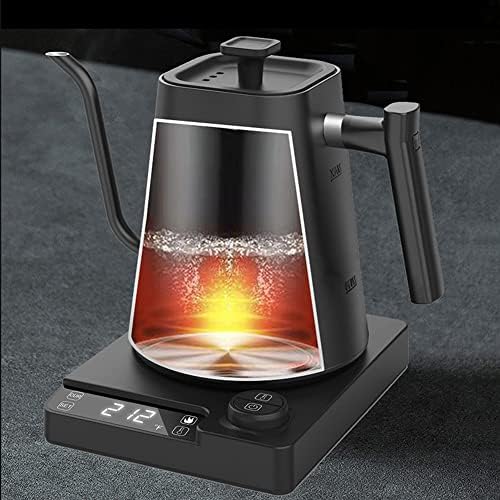 Smart Electric Kettle 1000ML Gooseneck Kettle With Temperature Control and 24H Keep Warm, 304 Stainless Steel Hot Water Kettle For White Tea, Coffee, Boiling Water (Black) - Image 2