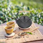 TIDTALEO Small 800ml Cast Iron Teapot with Infuser, Japanese Tetsubin Metal Teapot for Household Use, Decorative Desktop Tea Kettle for Loose Leaf Brewing and Tea Serving - Image 7
