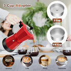 Electric Aluminum Moka Pot 3-6 Cup 150-270ml Espresso Maker - Image 6