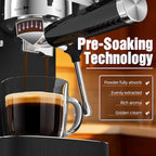 URintells Cuising Espresso Machine with Milk Frother for Cappuccino & Latte - Image 5