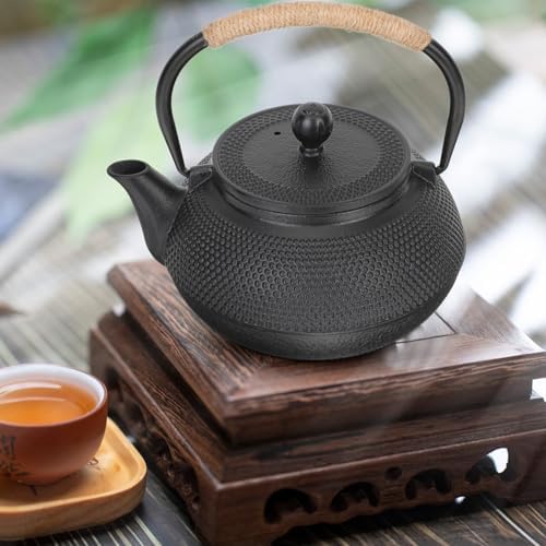 Tetsubin Cast Iron Teapot 800ml with Infuser for Home Tea Brewing - Image 7