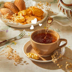 Sweese 6 Ounce Cappuccino Cups with Saucers, Porcelain Double Espresso Cups Set of 4 - Yellow - Image 4