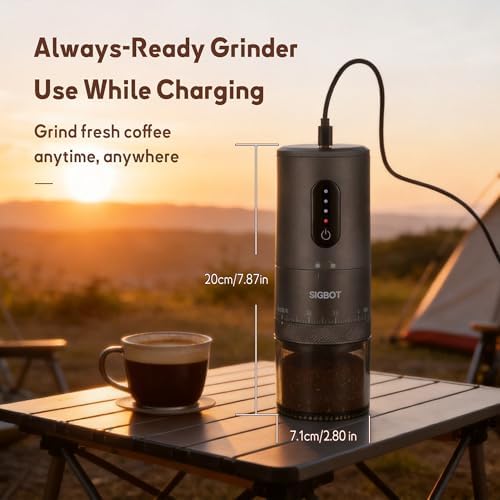 Sigbot Portable Electric Burr Coffee Grinder - Image 2