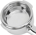 58mm Bottomless Coffee Portafilter, Single Layer Aluminum Alloy Portafilter Handle, Wooden Handle for Expobar Rocket Faema Wega EM19M2 Gemilai Casadio Ascaso Sanremo La Cimbali (F Rosewood) - Image 3