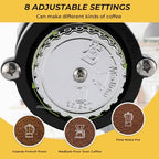 Electric Burr Coffee Grinder, Anti-Static 8 Grind Settings, Black - Image 2