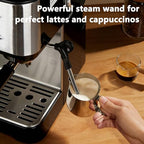 20 Bar Espresso Machine, Stainless Steel, with Built-in Grinder - Image 5