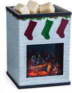 Candle Warmers ETC. Illumination Fragrance Warmer- Light-Up Warmer for Warming Scented Candle Wax Melts and Tarts or to Freshen Room, White Brick Holiday by CandleWarmersEtc
