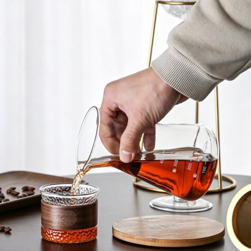 Cold Brew Coffee Maker Stainless Steel and Borosilicate Glass 400ML Slow Drop Technology with Adjustable Flow Rate 2-4 Cups of Iced Coffee Preparation - Image 5