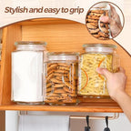 ComSaf Half Gallon Square Glass Pantry Jars with Lids 2 Pack Wide Mouth - Image 6