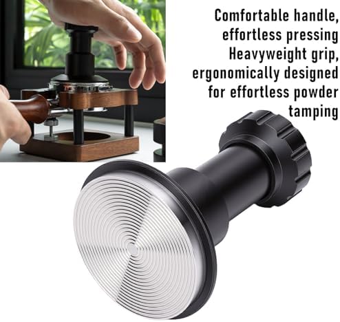 FLEXMAN Coffee Tamper, Stainless Steel Spring Loaded Calibrated Espresso Tamper with Ergonomic Handle, Barista Tools, Coffee Station Accessories for Cafe, Home (51mm) - Image 4