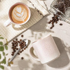 theterra Ceramic Coffee Mugs Set of 6, 14.2 oz Coffee Cups with Handle - Image 3